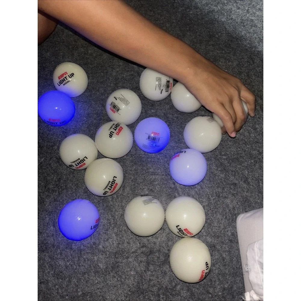 Lot of 16 ESPN Light-up Baseball Logo Ball Hunter Products NEW